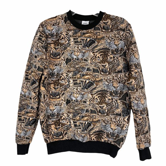 Jacquard Pullover Sweatshirt Sweater 